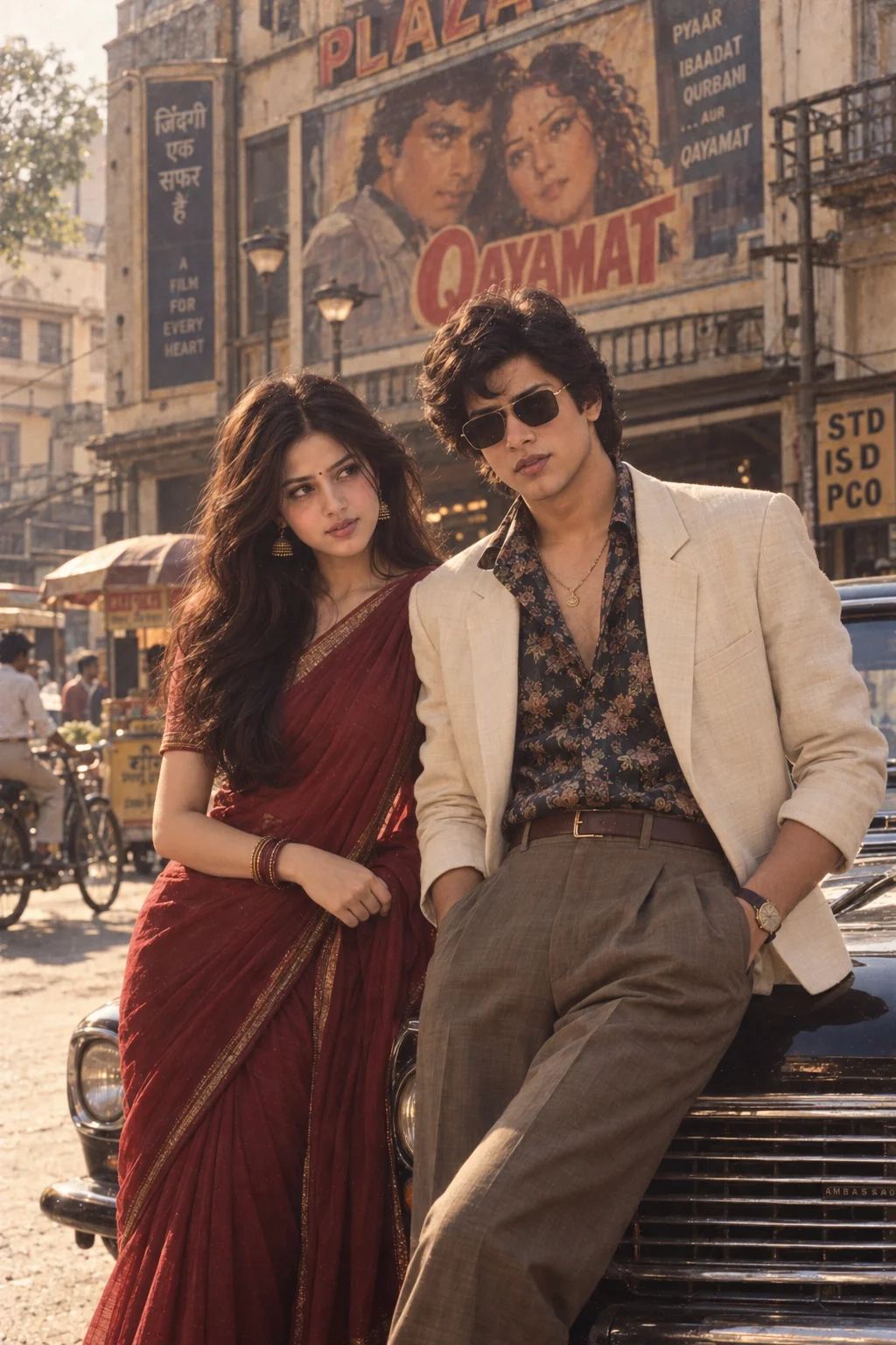 80s Bollywood Couple Portrait — ChatGPT prompt 1