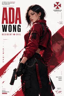 Ada Wong Resident Evil Character Poster