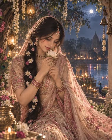 Dreamy Radha Ashtami Portrait