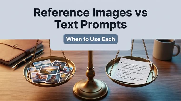 Reference Images vs Text Prompts: When to Use Each