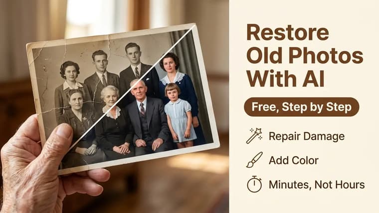 How to Restore Old Photos with AI (Free, Step by Step)