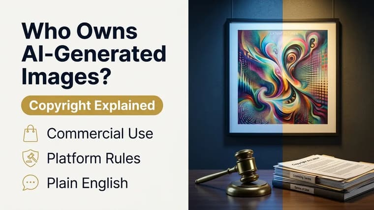 Who Owns AI-Generated Images? Copyright and Commercial Use, Explained Simply