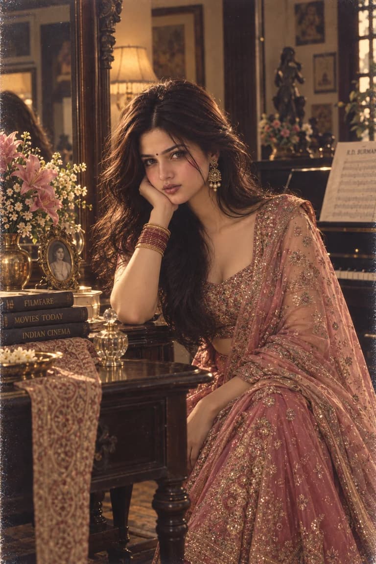 1980s Bollywood Rose Saree Prompt — ChatGPT prompt 1